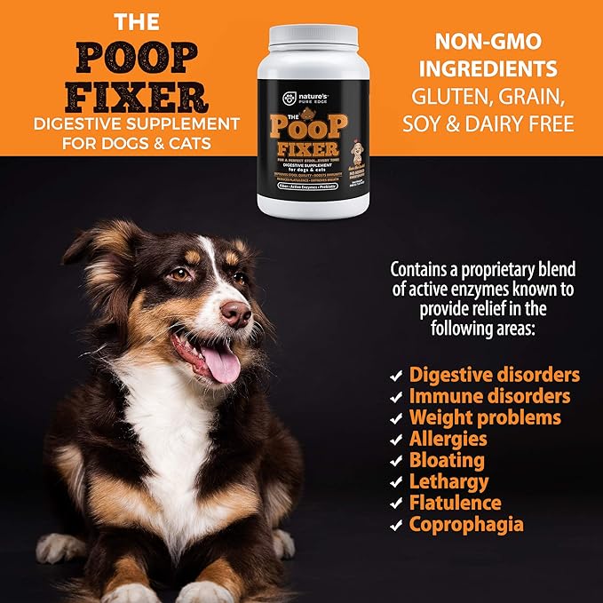 Pooping Powder Poop Fixer Digestive Powder Supplement for Dogs & Cats – Nature's Pure Edge